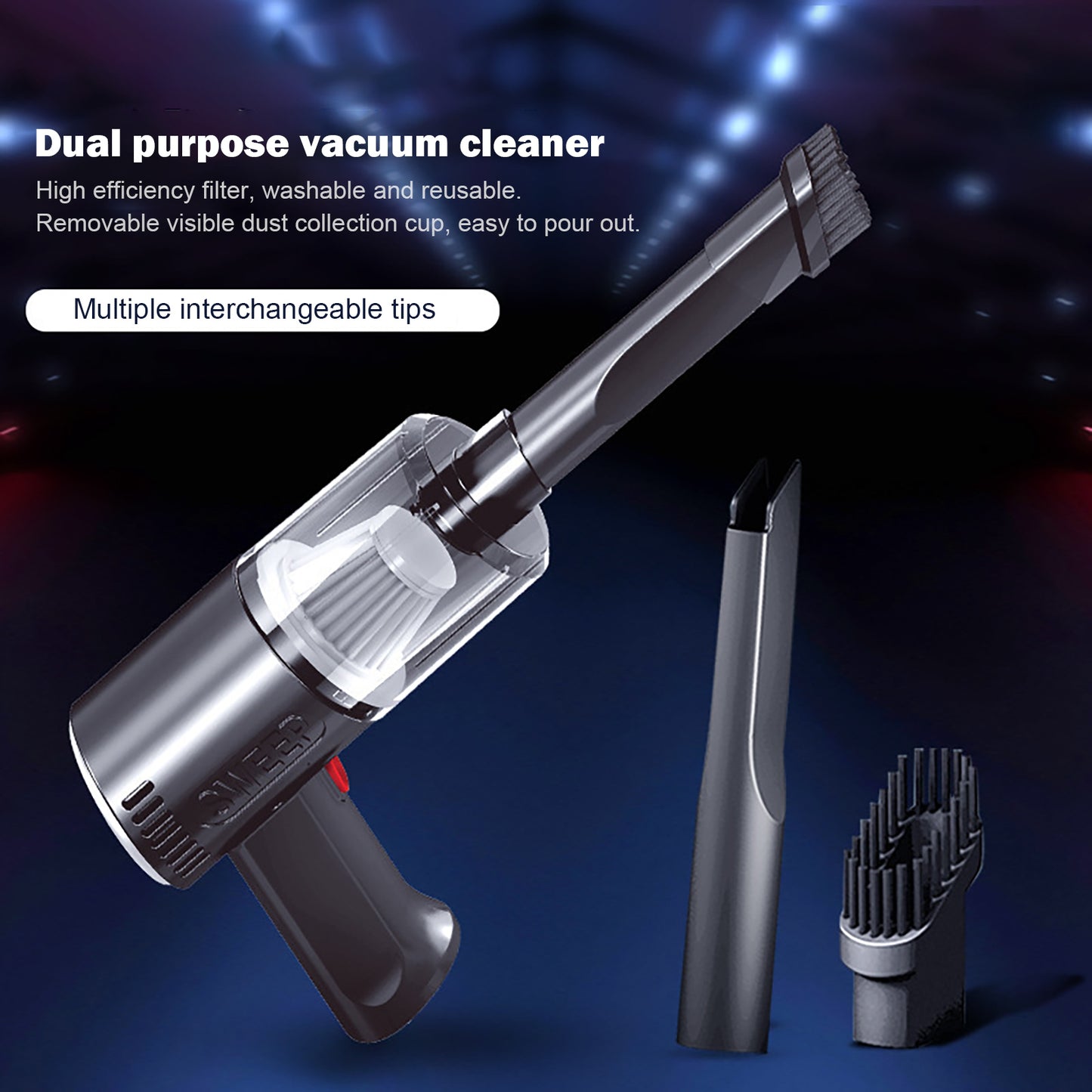 Handheld Car Vacuum Cleaner Portable Mini Wireless Vacuum Cleaner