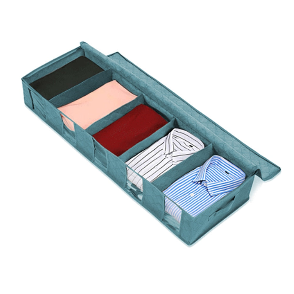 Under Bed Clothes Item Storage Dustproof Storage Bag Container Clothes Organizer