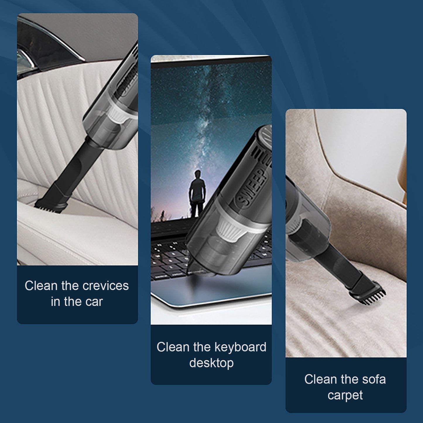 Handheld Car Vacuum Cleaner Portable Mini Wireless Vacuum Cleaner