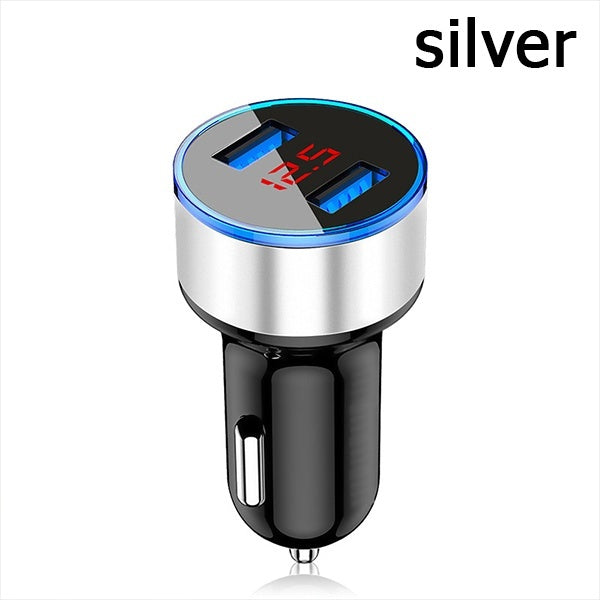 Fast Charging Universal Aluminum Dual USB Car Charger Adapter