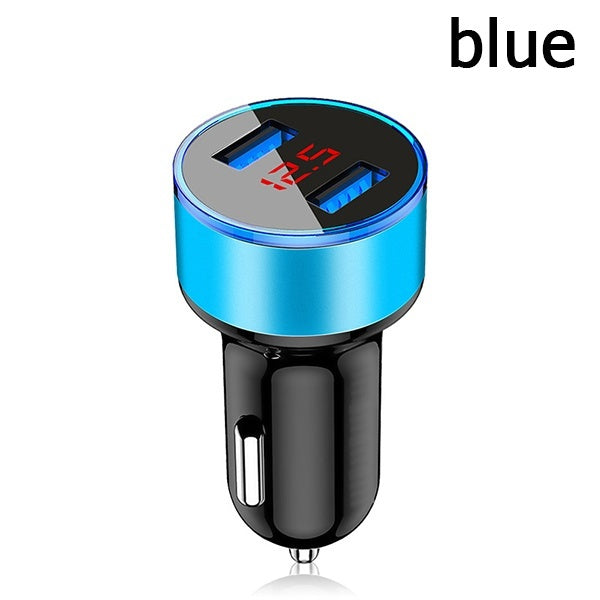 Fast Charging Universal Aluminum Dual USB Car Charger Adapter