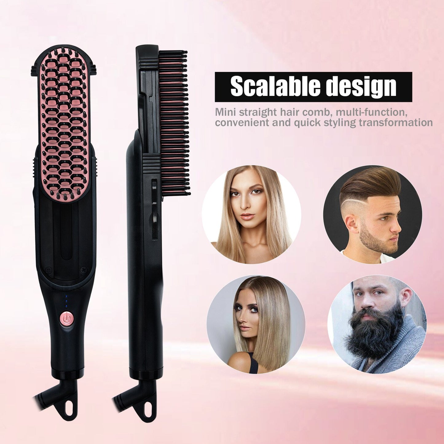 Negative Ion Wet and Dry 3 in 1 Straightening Comb