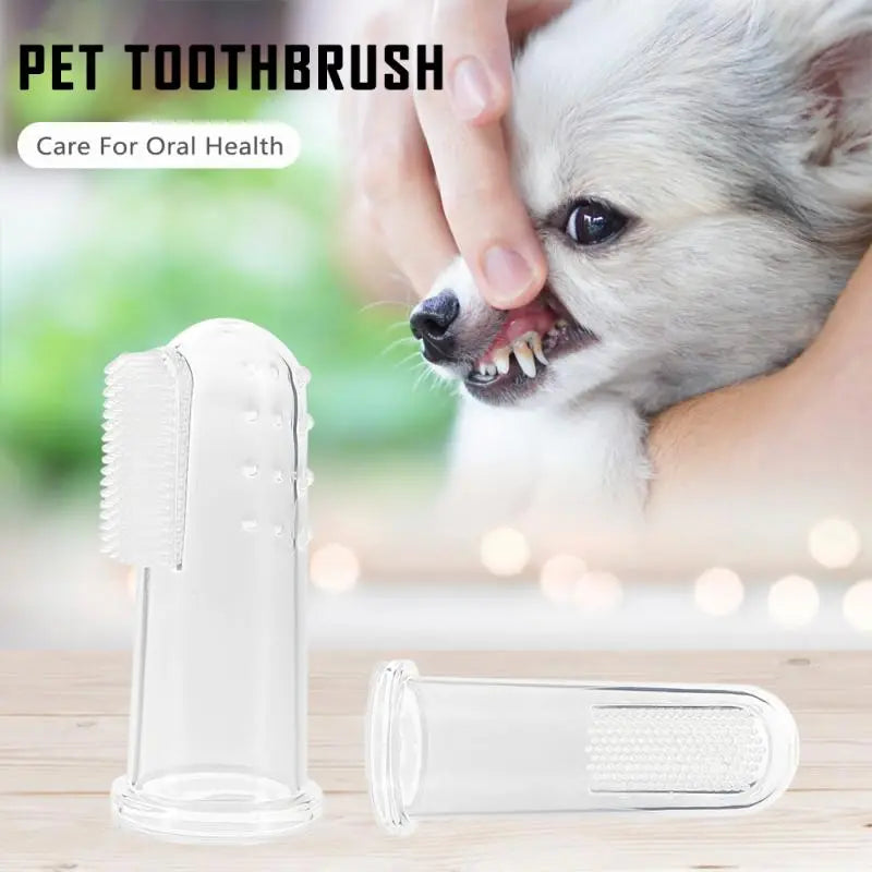 Super Soft Dog Toothbrushes Pet Finger Toothbrush Plush