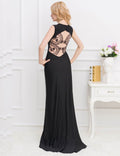 Elegant Square Collar Embroidered Formal Dress