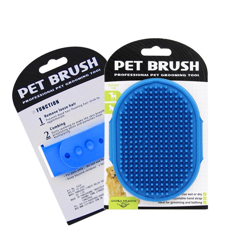 Pet Dog Cat Bath Brush Comb Pets Silicone Washing Glove