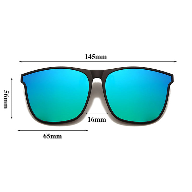 Fashionable Flip-up Polarized Sunglasses Clip Large Frame Sunglasses