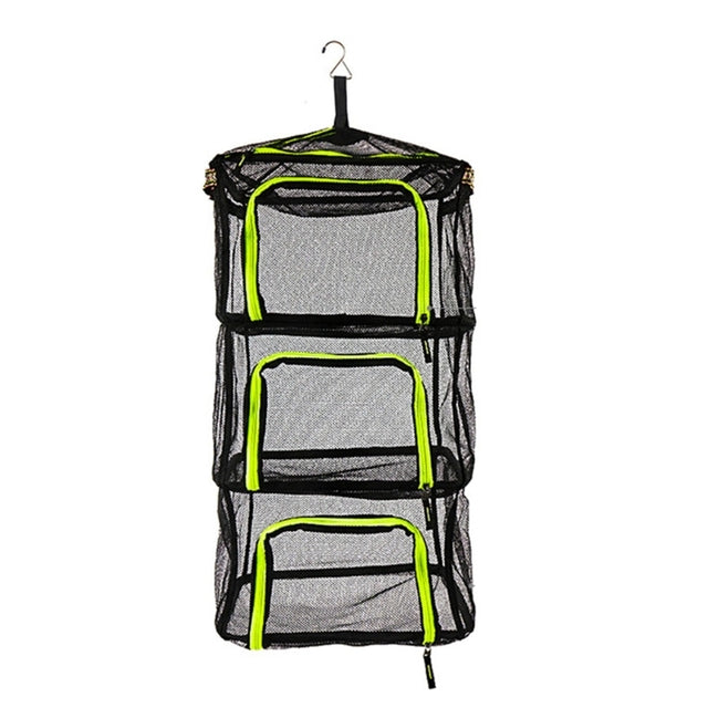Outdoor Foldable Hanging Herb Drying Rack With Side Lanyard Hook