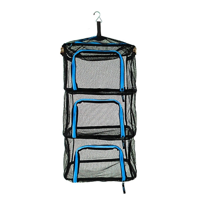Outdoor Foldable Hanging Herb Drying Rack With Side Lanyard Hook