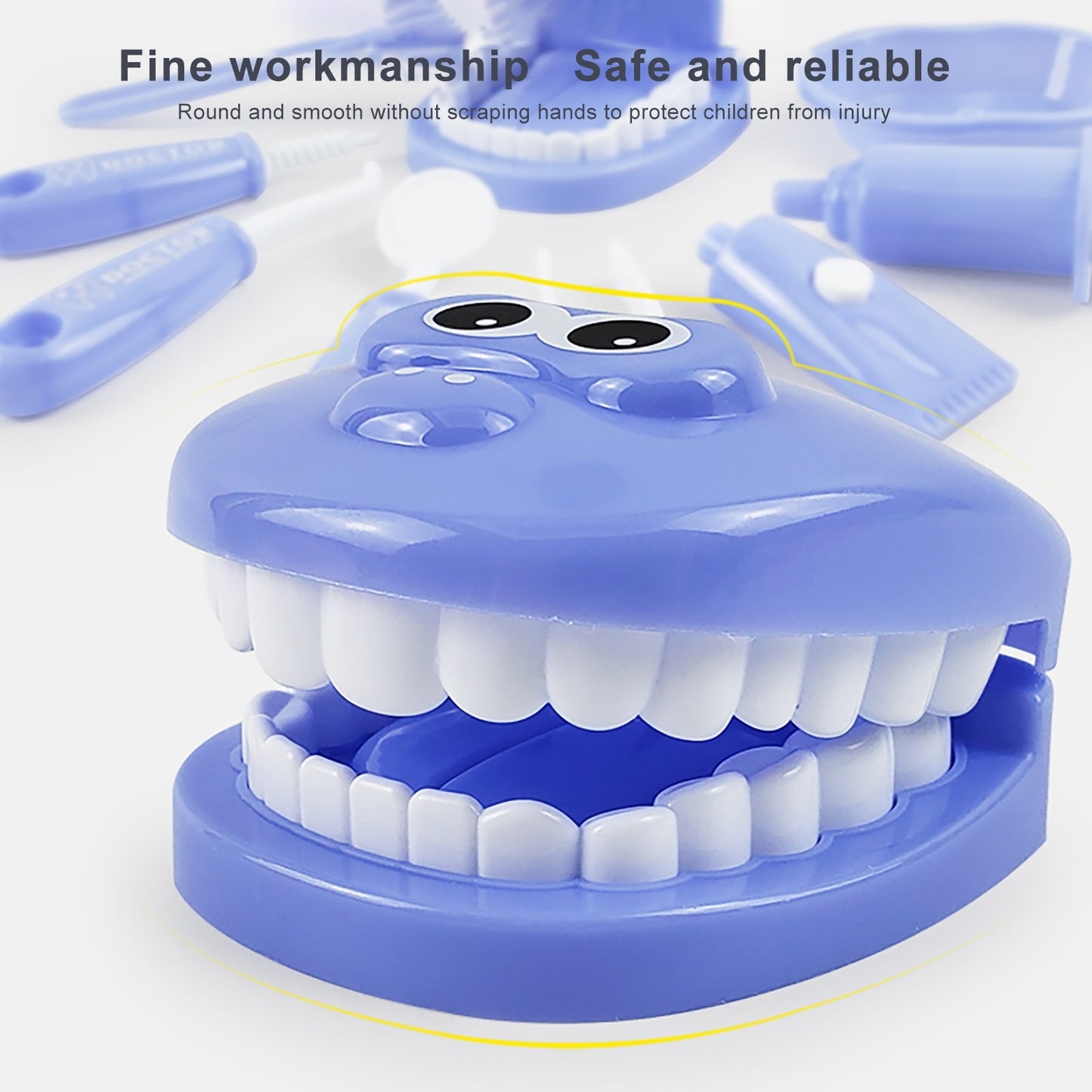 Kids Pretend Play Toy Dentist Check Teeth Model Early Educational Toys