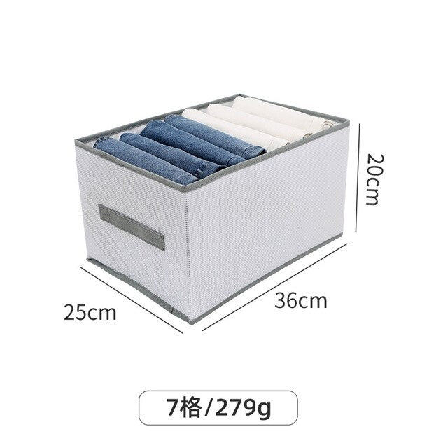 Foldable Compartment Simple Pants Storage Box Drawer Type Organizing Dustproof