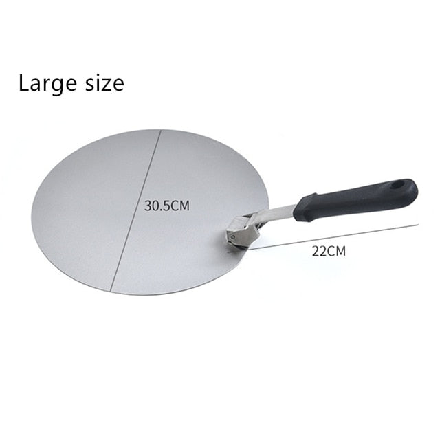 Pizza Shovel Spatula Handle Foldable Round Stainless Steel Tools