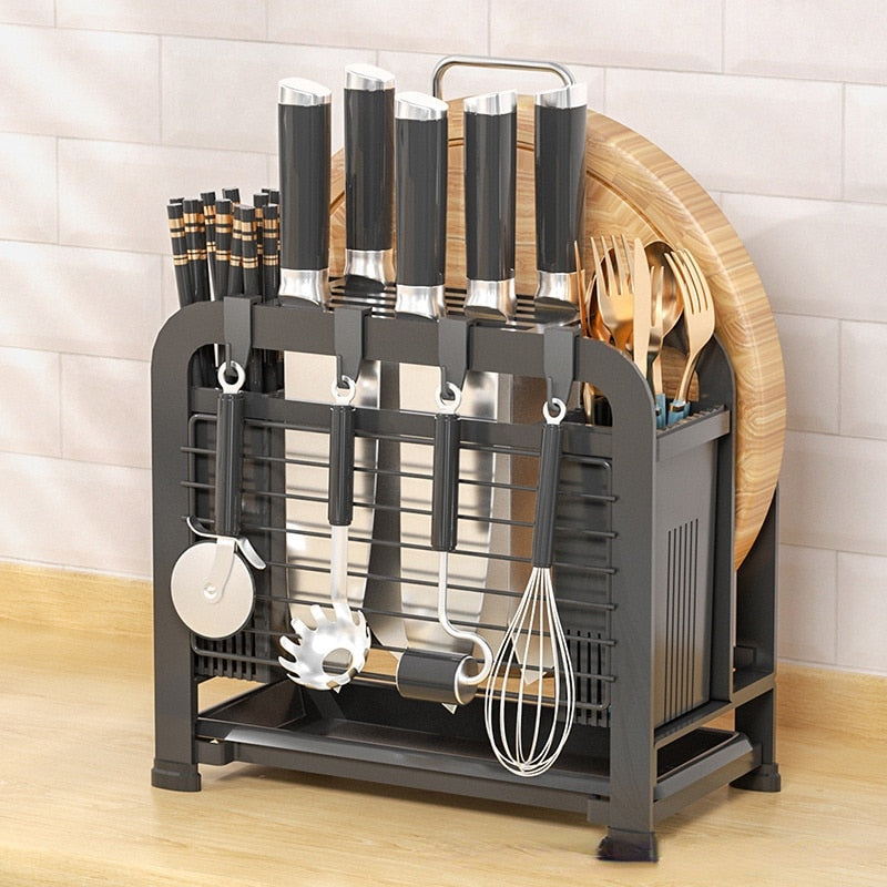 Kitchen Countertop Knife Rest Multifunctional Storage Rack