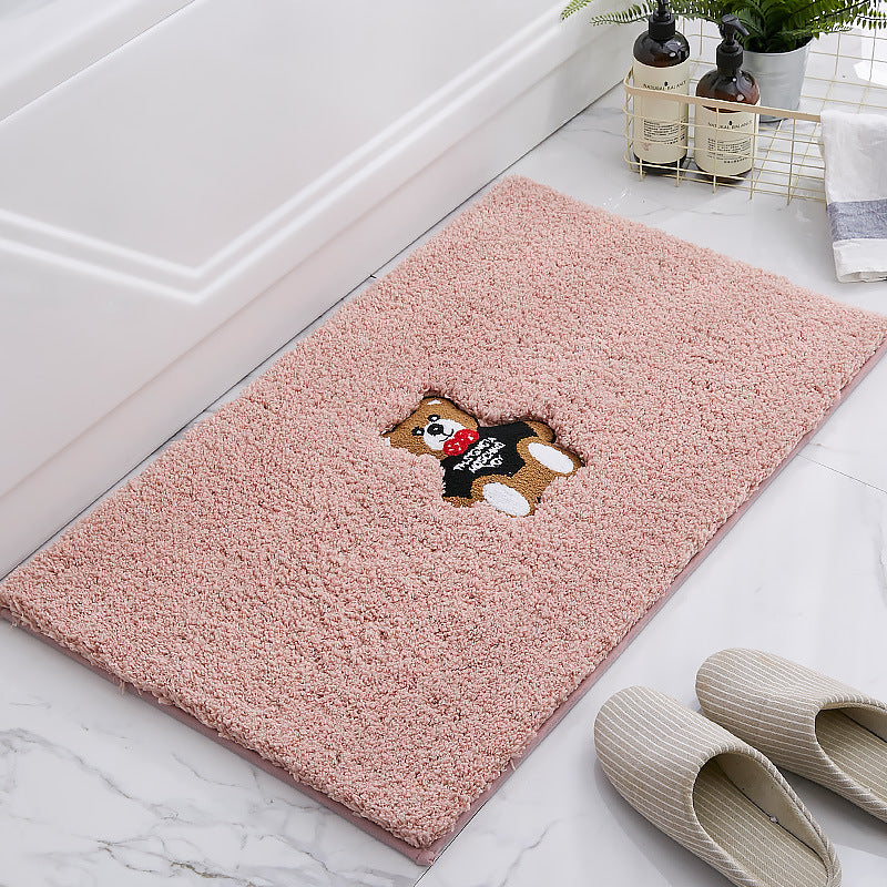 Soft Non-Slip Bath Absorbent Mat Bathroom Mat Thicken Carpet