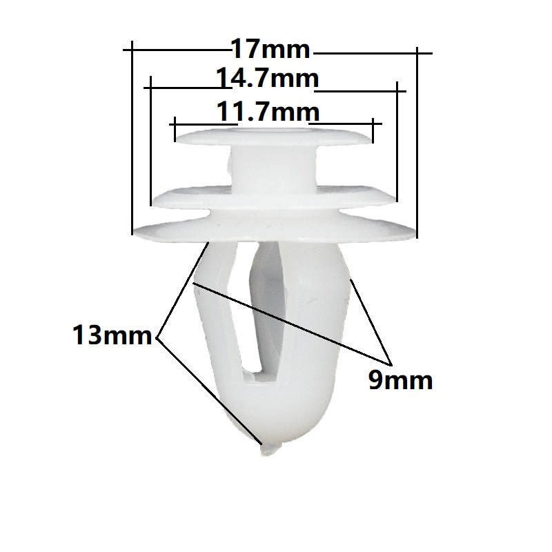 Universal 9mm Auto Door Panel Clips Fixing Fastener