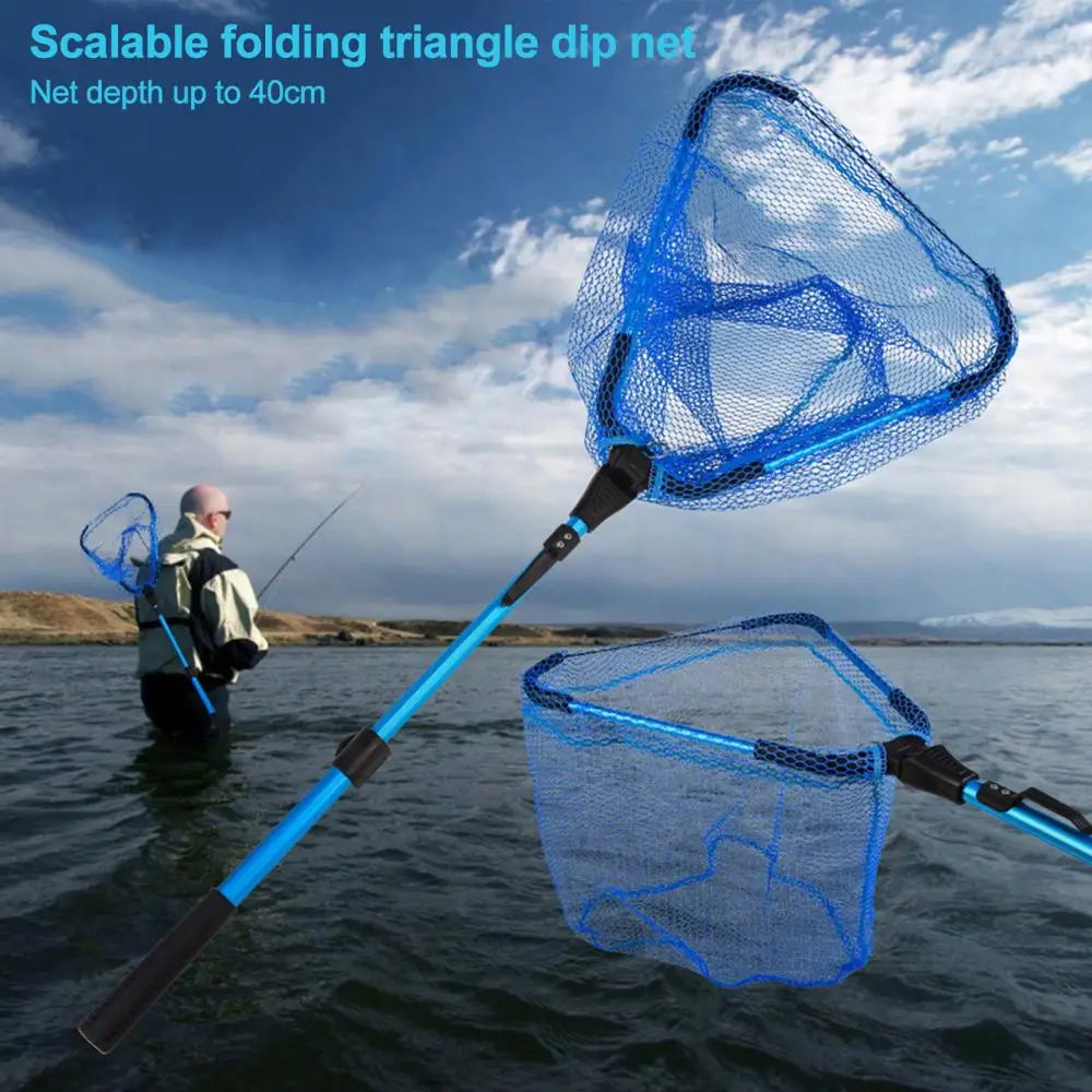 Foldable Telescopic Fishing Net Aluminum Alloy Landing Net