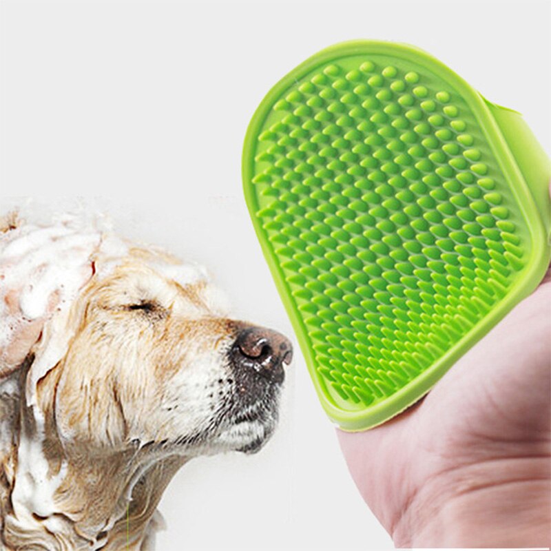 Pet Dog Cat Bath Brush Comb Pets Silicone Washing Glove