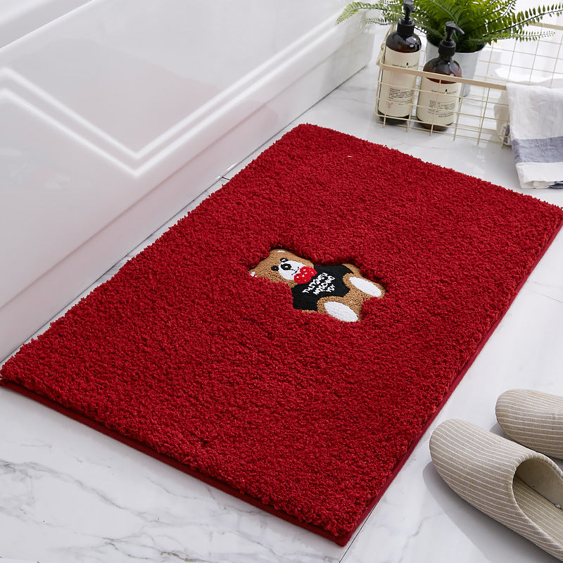 Soft Non-Slip Bath Absorbent Mat Bathroom Mat Thicken Carpet