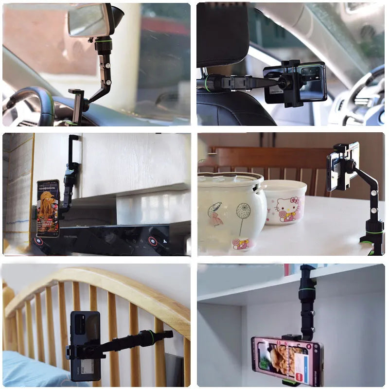 Multifunctional 360 Degree Rotatable Hanging Clip Bracket Mobile Phone Holder