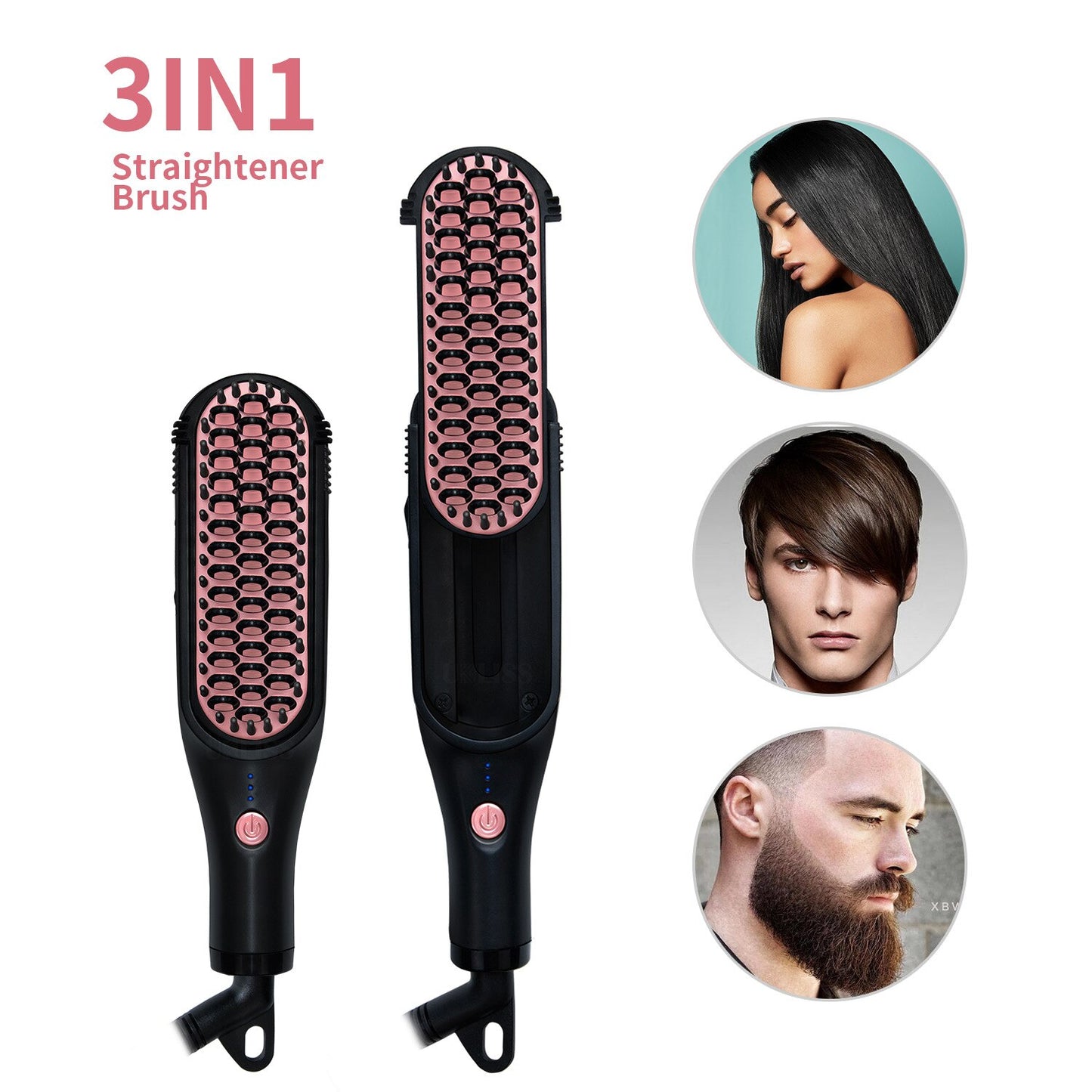 Negative Ion Wet and Dry 3 in 1 Straightening Comb