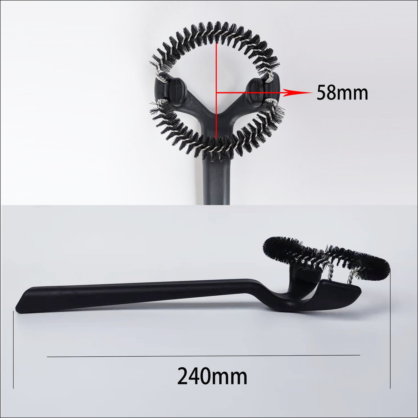 Coffee Machine Cleaning Brush Elbow Coffee Brush