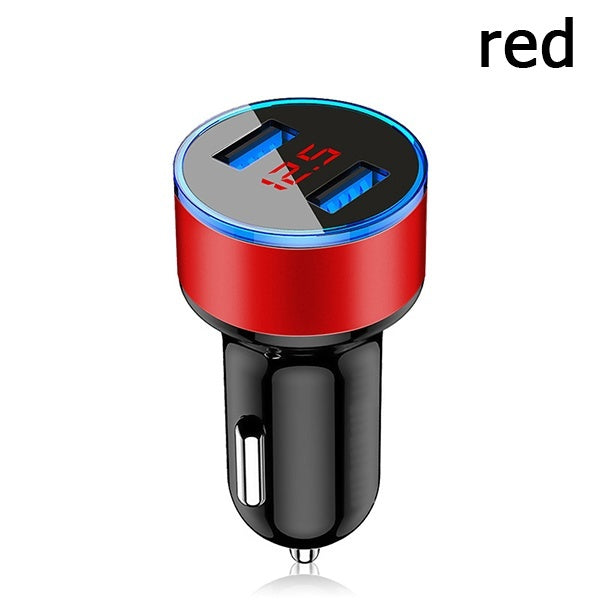 Fast Charging Universal Aluminum Dual USB Car Charger Adapter