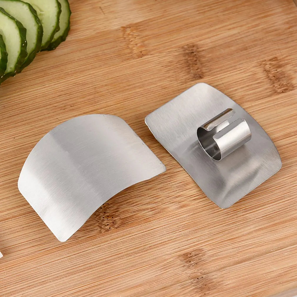 Adjustable Stainless Steel Finger Hand Guard Finger Guard Safe Kitchen Cooking Tools