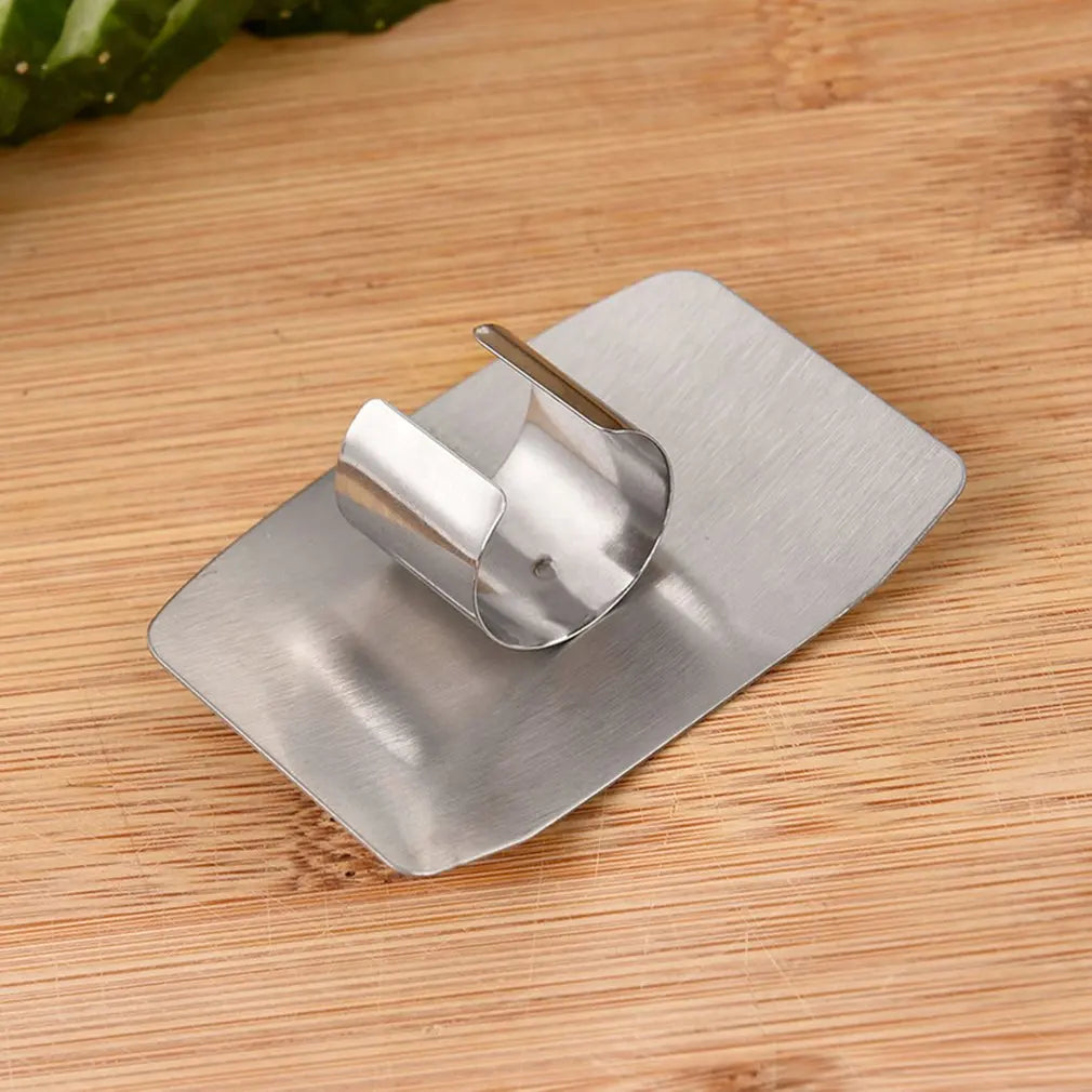 Adjustable Stainless Steel Finger Hand Guard Finger Guard Safe Kitchen Cooking Tools