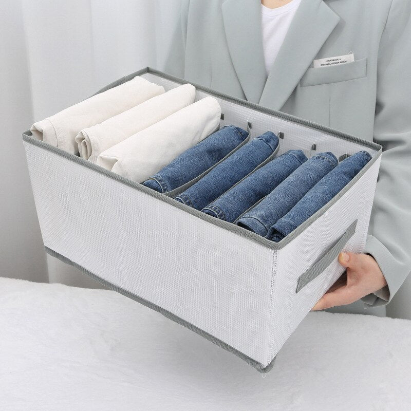 Foldable Compartment Simple Pants Storage Box Drawer Type Organizing Dustproof