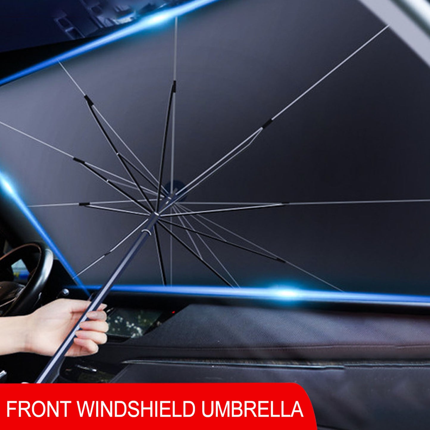 Car Front Windshield Sunshade Umbrella Automotive Interior Sun Protection Umbrella