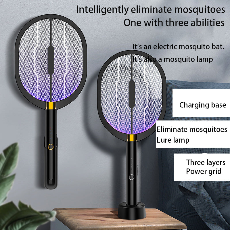 Rechargeable Electric Mosquito Killer Bug Zapper Fly Swatter