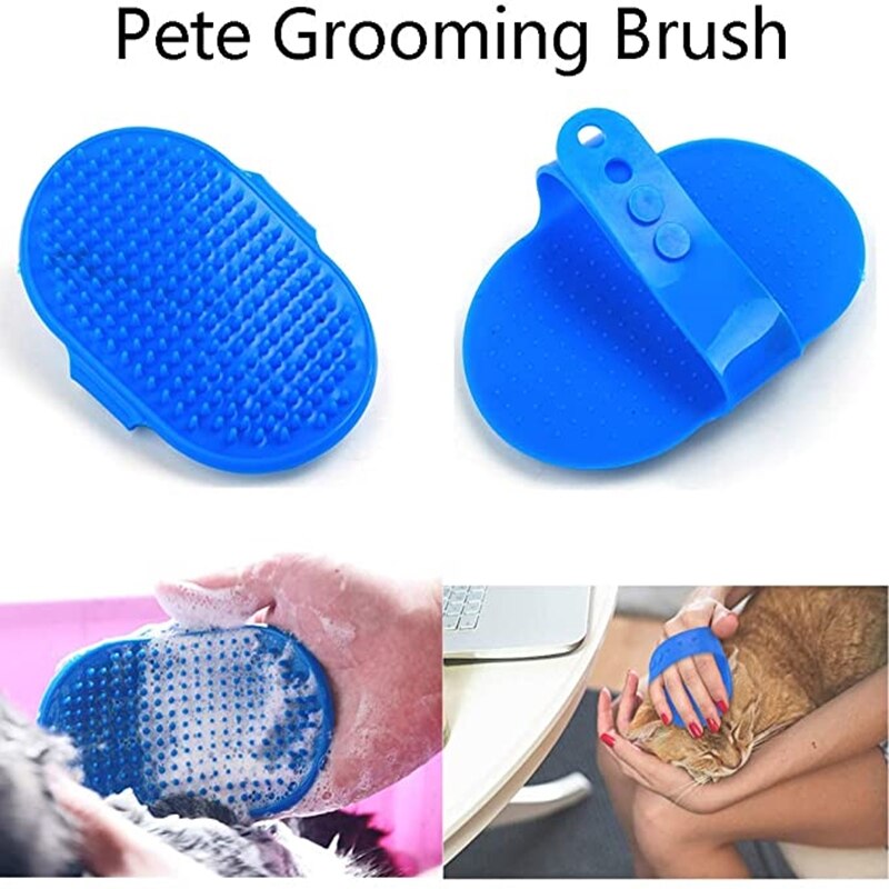 Pet Dog Cat Bath Brush Comb Pets Silicone Washing Glove