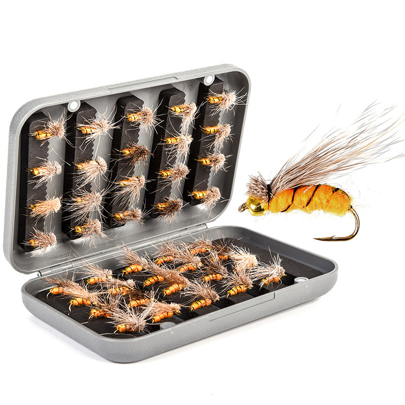 40Pcs/Box Trout Nymph Fly Fishing Lure Assorted Flies Kit