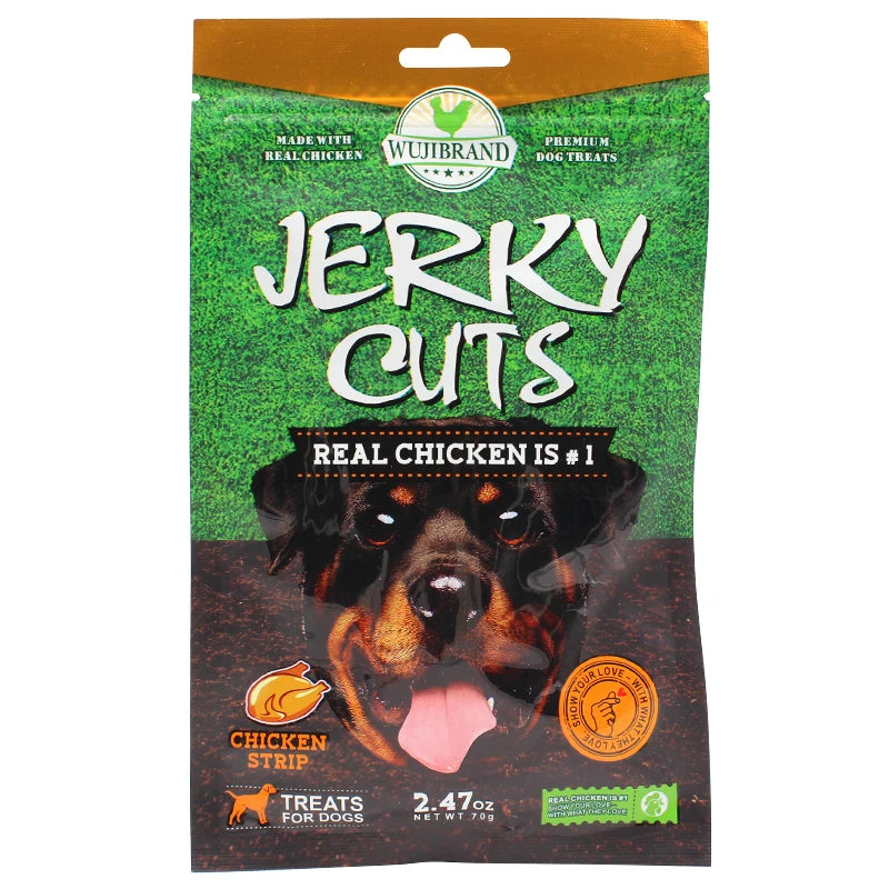 1000Pcs Dog Treats Private Label Chicken Jerky Strip Dog Chews