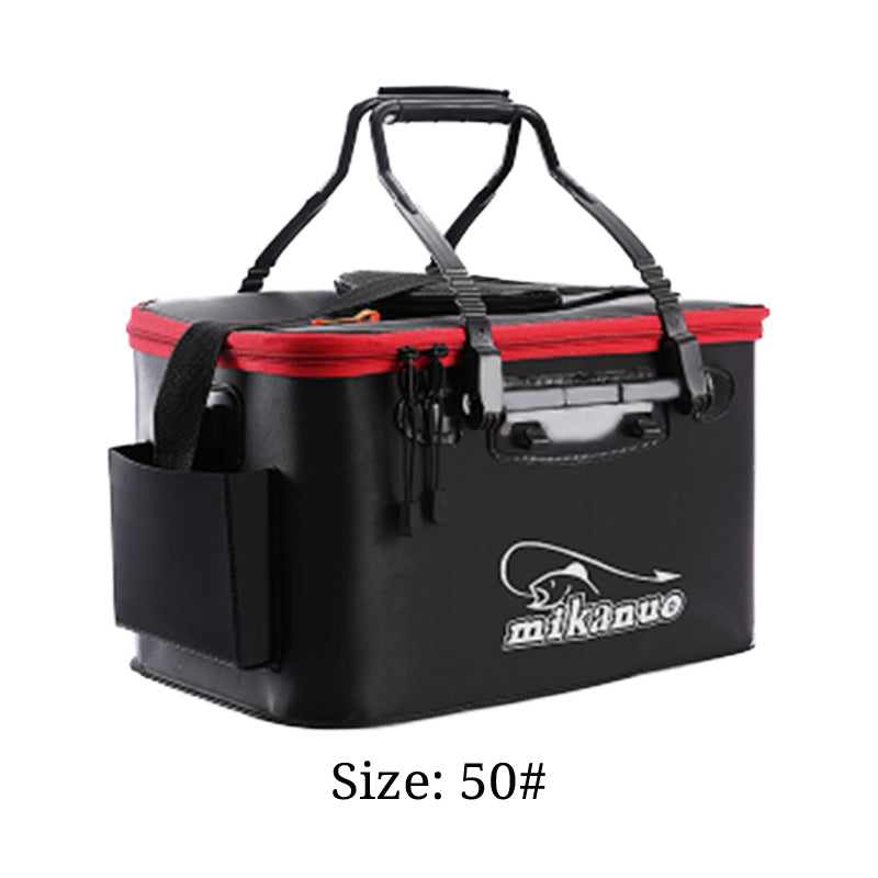 Portable Fishing Storage Boxes Fold Live Fish Bag Organizer Bucket