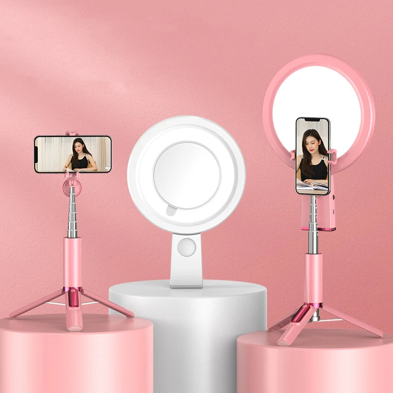 Professional Makeup Beauty Live Selfie Ring Light with Tripod and Mobile Phone Holder