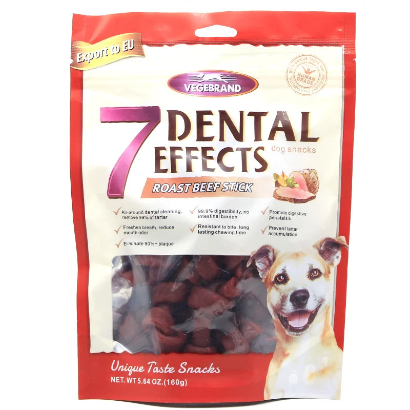 1000Pcs Beef Flavor Dental Bone Dog Snacks