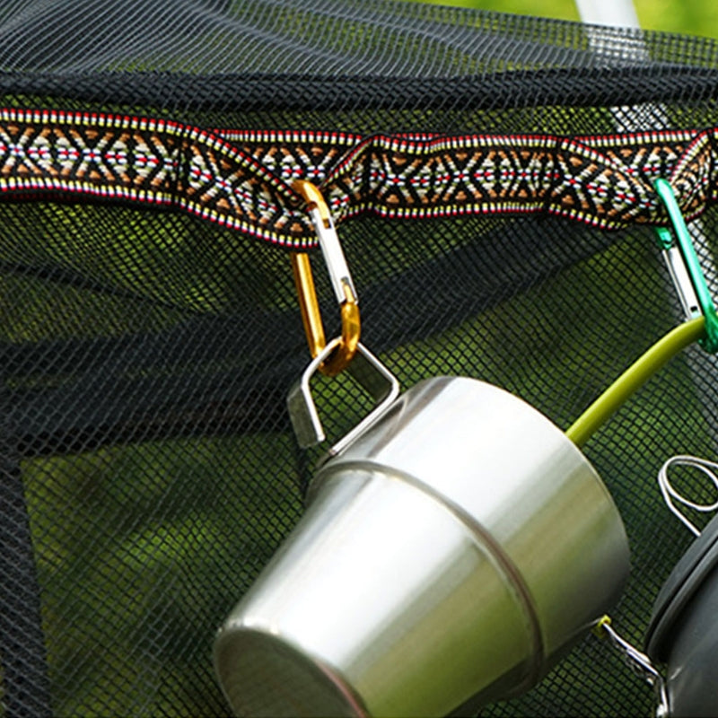 Outdoor Foldable Hanging Herb Drying Rack With Side Lanyard Hook