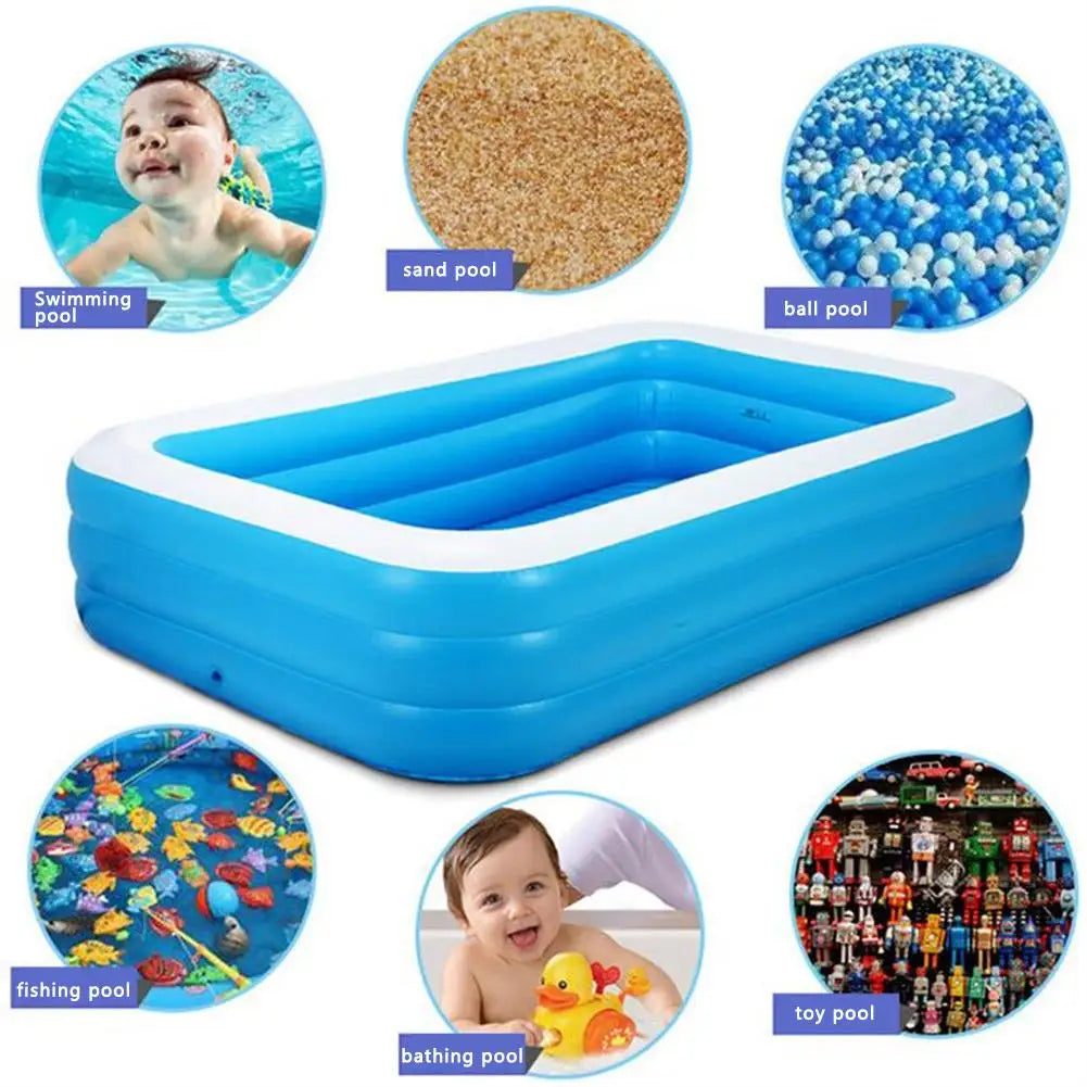 Inflatable Pool PVC Children Swimming Pool Kids Play Bathing Tub