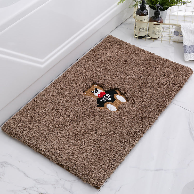 Soft Non-Slip Bath Absorbent Mat Bathroom Mat Thicken Carpet