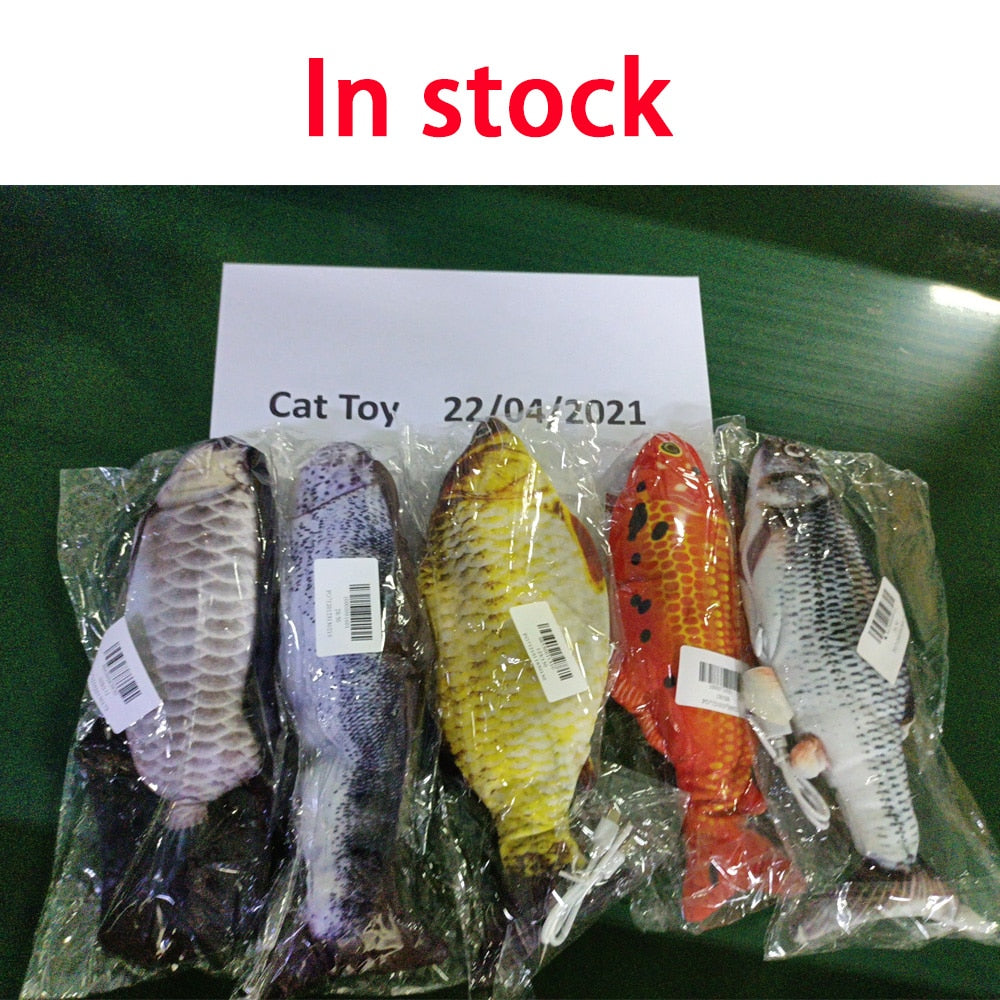 Electric Cat Toy 3D Fish Interactive Cat Toys