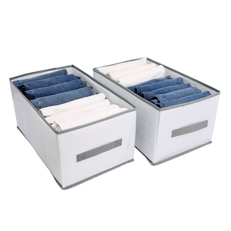 Foldable Compartment Simple Pants Storage Box Drawer Type Organizing Dustproof