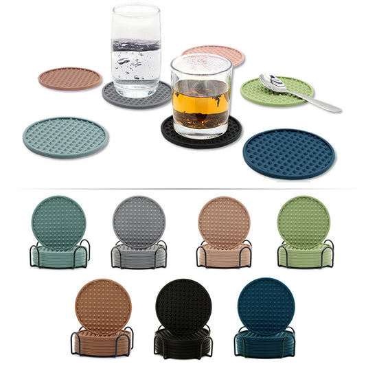 Silicone Coaster Pentagon Pyramid Wine Cup Mat