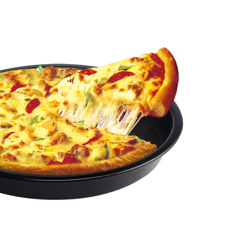 Non-Stick Pizza Pan Bakeware Carbon Steel Pizza Plate Round