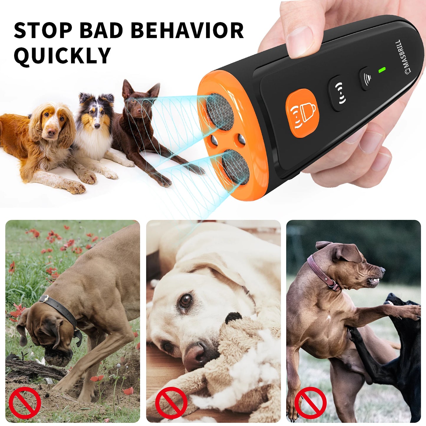 Dog Repeller No Dog Noise Anti Barking Device