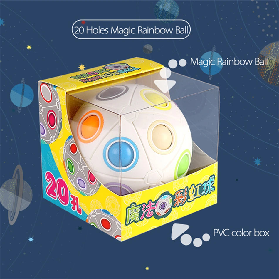 Magic Rainbow Ball Cubo Magico Speed Professional Magic Cube Mini Puzzles