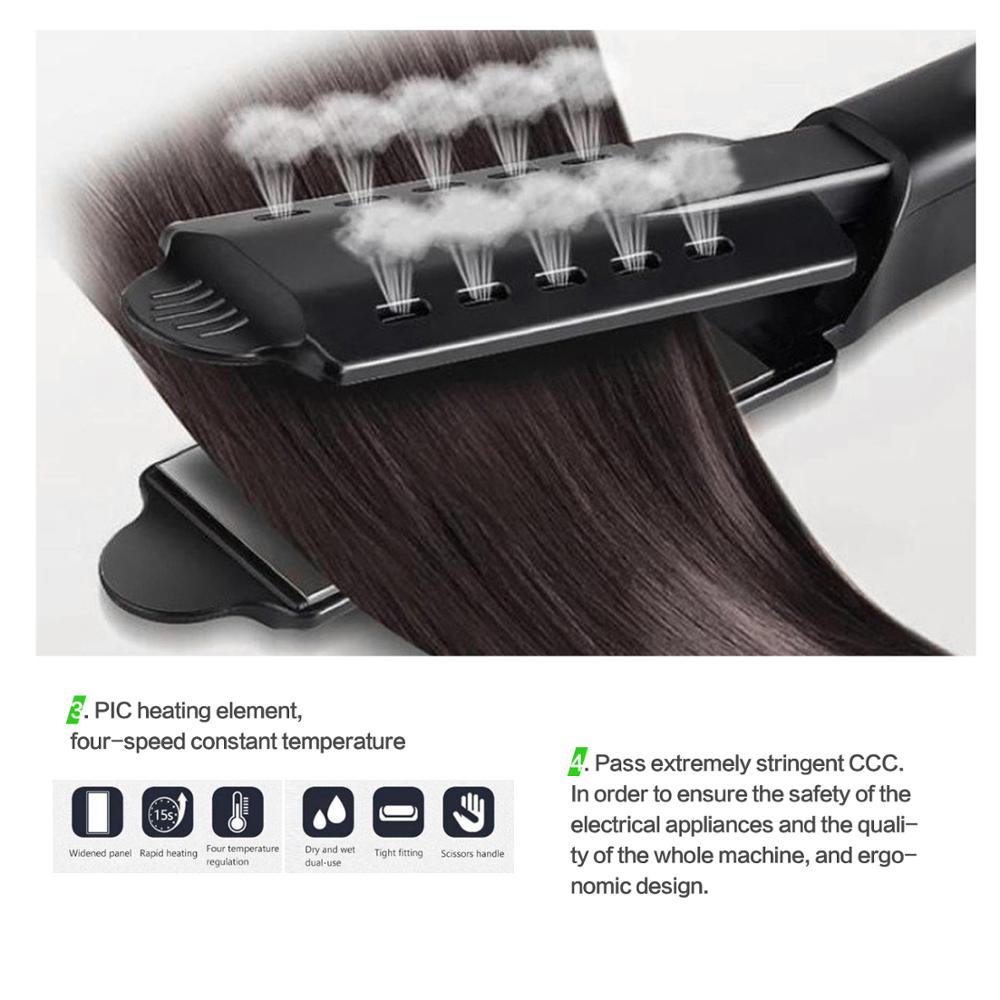 Iron Ceramic Heating Hair Salon Negative Ion Hair Straightener