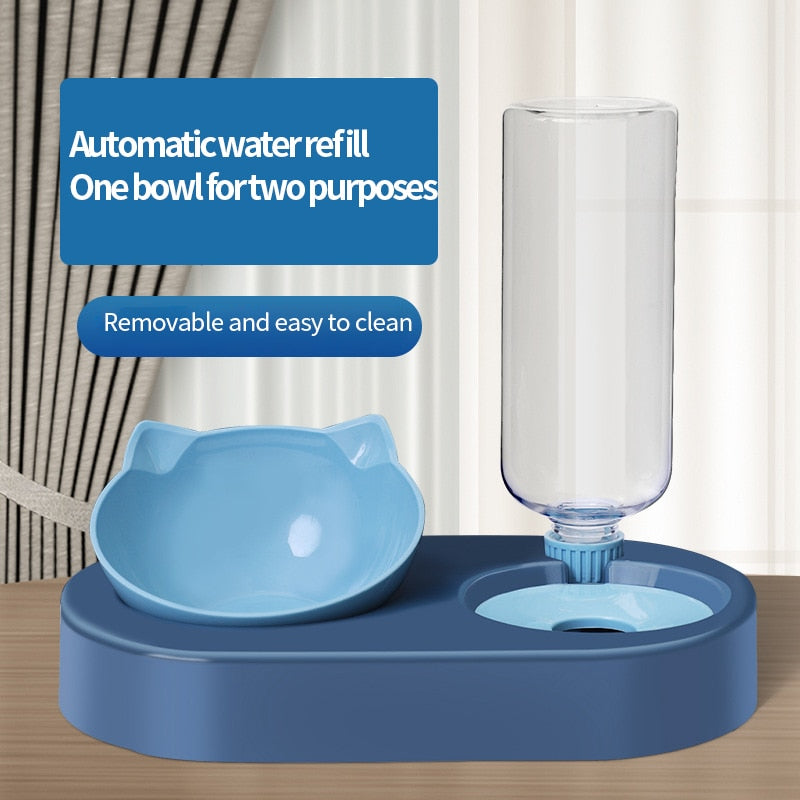 Automatic Water Storage Dispenser Pet Cat Food Bowl