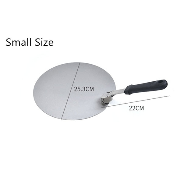 Pizza Shovel Spatula Handle Foldable Round Stainless Steel Tools