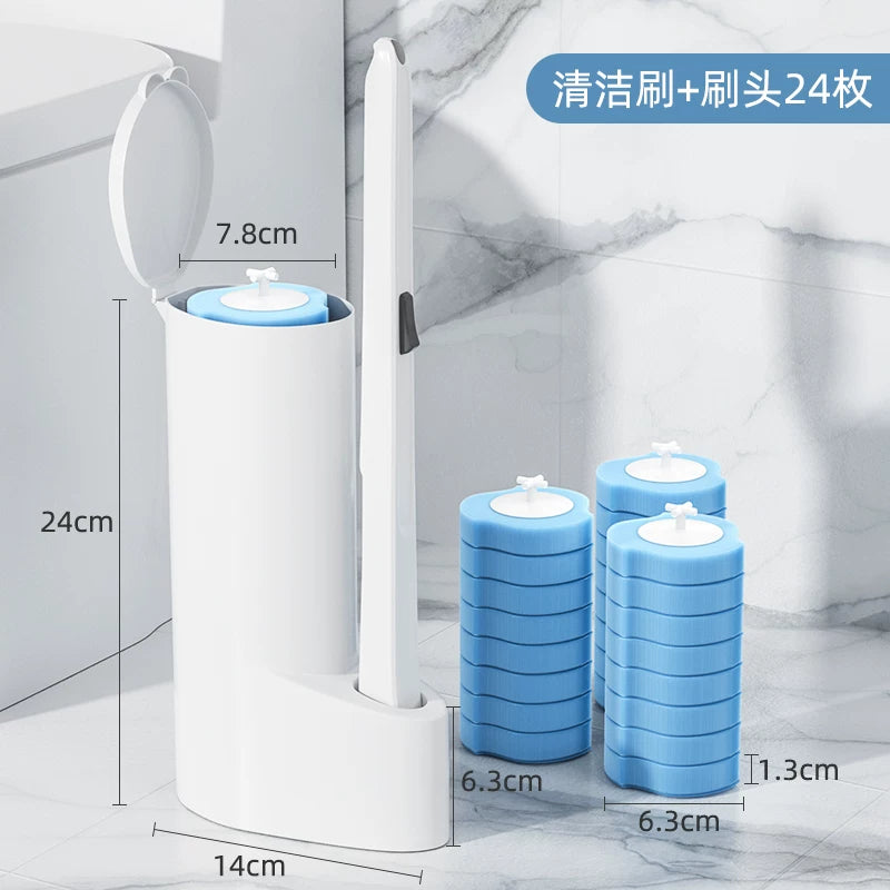 Disposable Household No Dead Angle Toilet Cleaner Wall-Mounted Toilet Brush