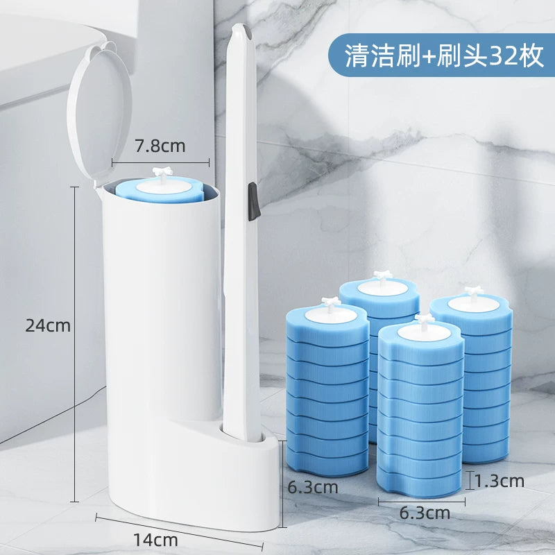 Disposable Household No Dead Angle Toilet Cleaner Wall-Mounted Toilet Brush